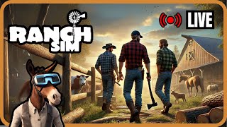 JOGANDO RANCH SIMULATOR - TRANSMISSÃO EM \