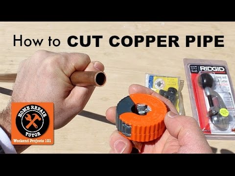 How to Cut Copper Pipe (5 Amazing Tools) -- by Home Repair Tutor How to Cut Copper Pipe (5 Amazing Tools) -- by Home Repair Tutor
