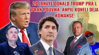 Dosye politik la nan Peyi Etazini ap pran yon lòt dimansyon, Trump ap enstale, ti kè sote lakay !