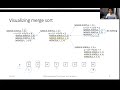CS560 Algorithms and Their Analysis: Visualization of MERGE-SORT procedure