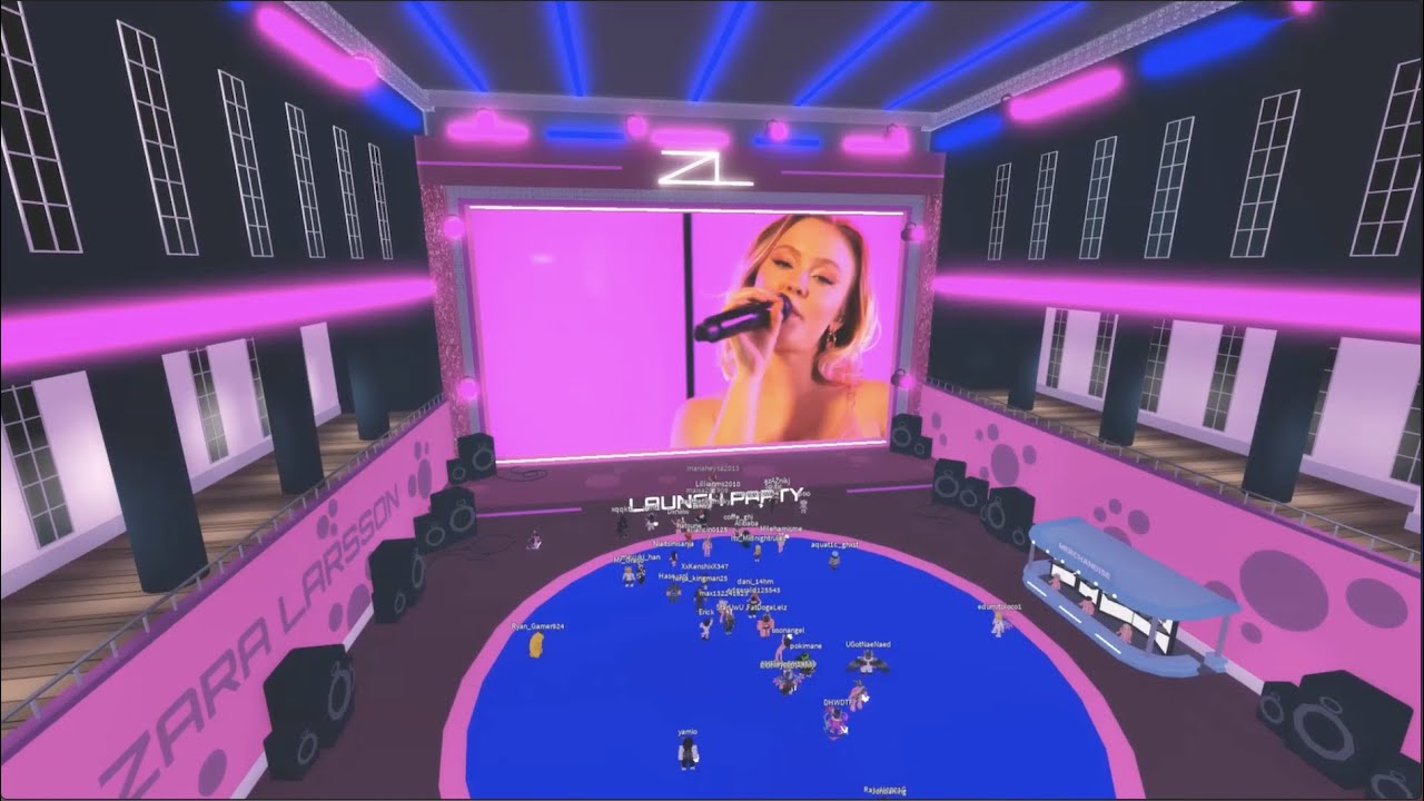 Zara Larsson Roblox Launch Party Recap - YouTube