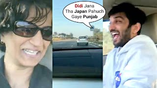 See How Happy Sushant Singh Raajput Was With His Sister Priyanka On Road Trip To Chandigarh!