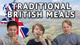 German Kids try Traditional British Meals (Breakfast, Haggis, Scones)