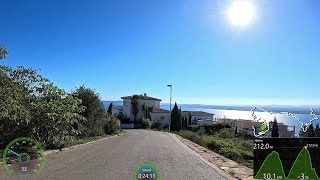 30 minute Virtual Cycling Workout 2 Roses Hills Spain Garmin 4K Video