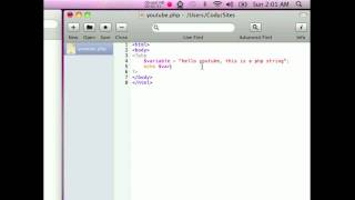 PHP basics - simple string and number variables