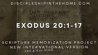 How to memorize the 10 Commandments: Exodus 20:1-17 (NIV)