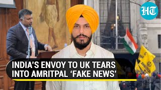 Indian Envoy warns of pro-Khalistan Amritpal ‘fiction’; Briefs Sikhs in UK on Punjab situation