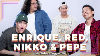 Enrique Gil, Pepe Herrera, NikkoDAKS, and Red Ollero Play a Lie Detector Drinkin