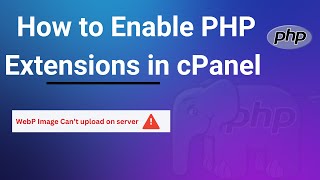 Enable Image Processing Extensions in PHP in cPanel Enable GD in PHP