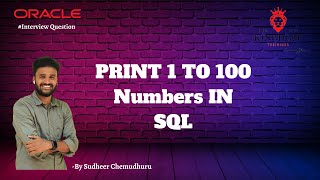 Top SQL Interview Questions | Print 1 to 100 Numbers In SQL