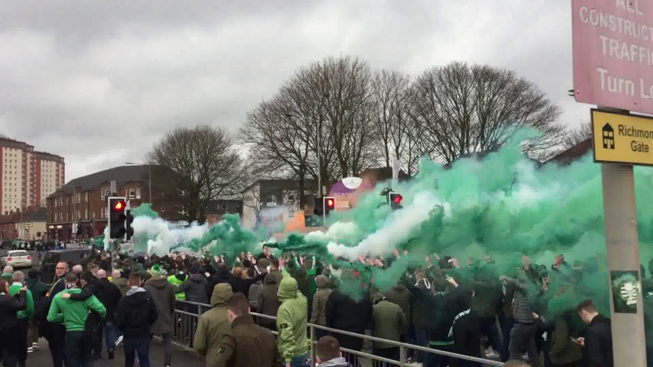 Green Brigade | Celtic Ultras Corteo | Celtic Fans | Celtic Vs Rangers ...