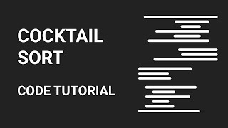 cocktail sort algorithm \ python