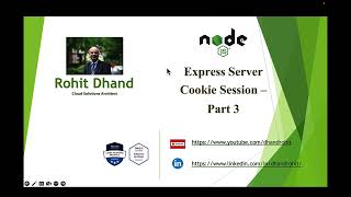 Nodej Express Server Cookie Session Part 3