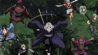 Naruto And killer Bee Vs 7 Jinchuriki and Obito | 9tails Synch With Naruto For The First Time