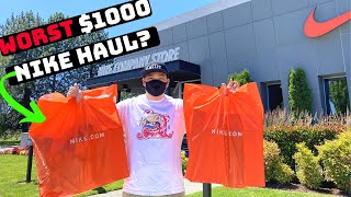 MY WORST $1000 NIKE EMPLOYEE STORE HAUL!?