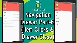 Android AIDE NavigationDrawer tutorial Part-6