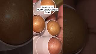 DEPOTTING MY UOMA BEAUTY CONTOUR STICKS!! #SHORTS #SHORT30