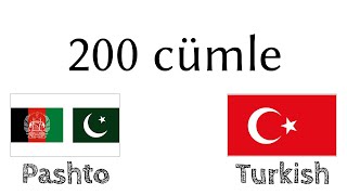 200 cümle - Peştuca - Türkçe