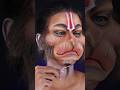 jai Hanuman dada makeup🤩😱🚩 #bajrangbali #makeuptutorial #creativemakeup #hanuman #sfx #ram