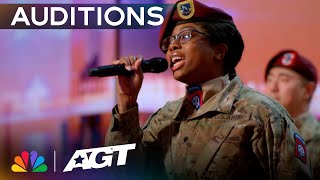 82nd Airborne Chorus performs "My Girl" by The Temptations | Auditions | AGT 2023