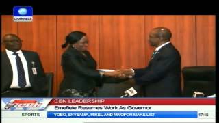 CBN Leadership: Emefiele Resumes Work AsGovernor