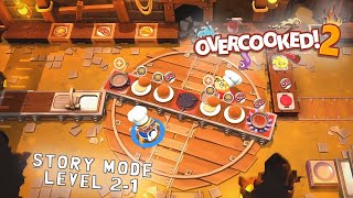 Overcooked 2 - Story Mode level 2-1 🍳 Xbox Series X gameplay