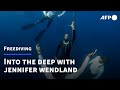 Into the deep: record holding freediver Jennifer Wendland on knowing your limits | AFP