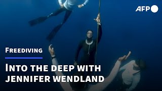 Into the deep: record holding freediver Jennifer Wendland on knowing your limits | AFP
