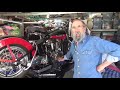 Installing the Kicker Assembly on Fred the Art Director's Panhead Harley