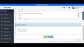 OneFile - How to send a message