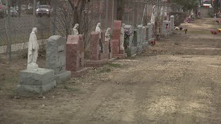 ‘Neglected and violated’: Tire tracks stretch across graves at West Side cemetery