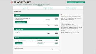 PeachCourt - eFiling platform