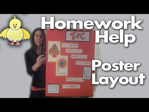 Homework Help: How to Design, Create and Layout a Poster Project Homework Help: How to Design, Create and Layout a Poster Project