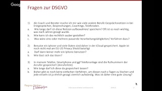 DSGVO Webinar - Schwerpunkt Verfahrensverzeichnis