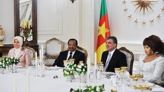 Cumhurbaşkanı Gül'den Kamerun Cumhurbaşkanı Biya Onuruna Akşam Yemeği-26.03.2013