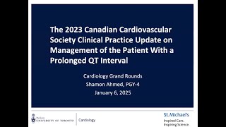 Diagnosis and Management of Prolonged QT: Highlights from the 2023 CCS Clinical Practice Update