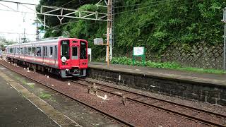 南海高野線 九度山駅2300系(2303編成)各停高野山極楽橋行 発車