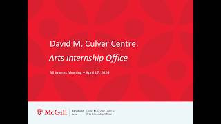 All Interns Meeting - Responsibilities & Guidelines (April 2026)