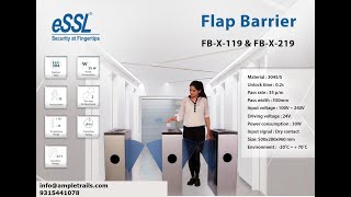 flap barrier with face access control eSSL uface 302 Best Face Attendance Machine 4 Gym, Offices