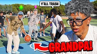 Grandpas Plays Basketball at the Park!