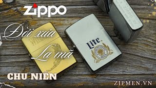 Bật lửa Zippo USA cổ xưa la mã chu niên mới chưa qua lửa chủ đề đẹp!