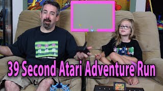39 Second Atari Adventure Speed Run | Teaching Retro