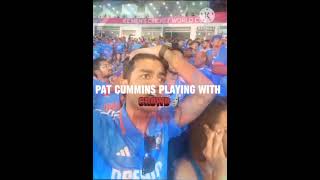 Pat cummins played with Indian crowd🗿