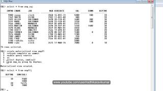 PL/SQL: Materialized Views Part-3
