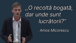 Amos Micorescu | LIVE | O recoltă bogată, dar unde sunt lucrătorii? - Luca 10:2