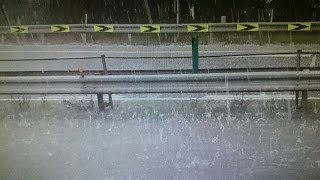 東京 豪雨 と 雹 ひょう Heavy Tingle rain \u0026 hailstone Tokyo Japan 2014.6.24