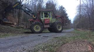 Holz rücken mit MB-Trac 1500