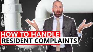 How to Handle Resident Complaints