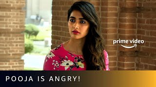 Pooja Hegde Is Angry On Mahesh Babu | Maharshi | Amazon Prime Video