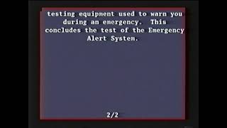 Comcast Emergency Alert System - Maryland Required Monthly Test (August 31, 2022)